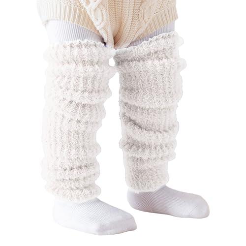 Calentadores de piernas gruesos para niños, calcetines elásticos de invierno, tela suave, transpirable, para interiores y exteriores, uso activo, calentadores térmicos para niños, mangas elásticas