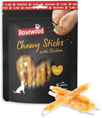Rosewood Chewy Sticks Pollo Small - Snacks Masticables Dentales, 500 g