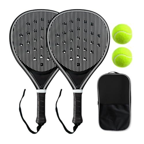 Pickleball,Paddle de fibra de carbono antideslizante ergonómico portátil - Raqueta de entrenamiento de pickleball | para mujeres hombres adultos deportes juegos práctica playa parque jardín escuela