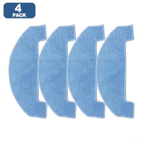 Almohadillas de microfibra lavables compatibles con Ultenic para T20 Pro, para Honor S3 Plus, serie R3, accesorios reutilizables para aspiradora robot para mascotas (paquete de 4)
