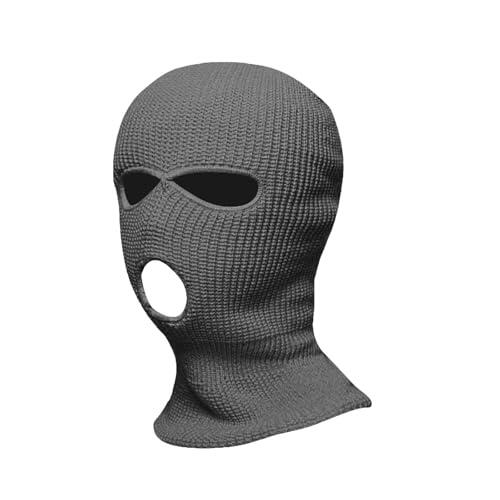 Generisch Esquí térmico de invierno para clima frío, deportes al aire libre como ciclismo, esquí, resistente al viento, gris oscuro, Talla única