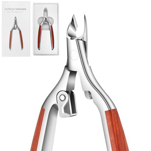 Cortador de uñas profesional, pinzas para cutículas de acero inoxidable afilado para manicura y pedicura