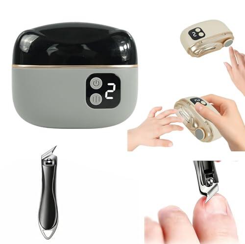 Cortaúñas Eléctrico Set de, 3 en 1 + un cortaúñas en ángulo para bebés, todas las necesidades de cuidado de las uñas