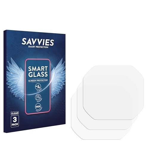 savvies 3 Unidades Protector Pantalla Cristal para Casio AE-1600H 9H Película, Lámina de Vidrio, Transparente, Antiarañazos, Screen Protector