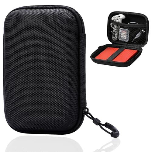 OQKAHIV 1 pcs Funda Disco Duro Externo 2.5", Funda rígida para Portable External SSD, Funda para Discos Duros, Caja Cubrir Universal para Memoria Externo, para Discos, Protege el Disco Duro, negro