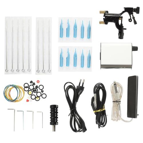 VICASKY Kit de Rotatoria Profesional Completo, Motor Ligero y Estable, Mini Tamaño en Acero Inoxidable Plateado, Accesorio para Principiantes, Compatible Voltaje Ac220, para Práctica y