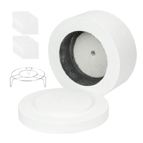 Lawnrden Horno de microondas, Kit de Horno de microondas para fusionar Vidrio y cerámica de Arcilla, Mini Fibra de cerámica con Soporte y Papel de Revestimiento para Hacer Joyas de Bricolaje