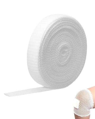 TBCDS 1 Pieza Vendaje tubular elástico, vendaje de red, venda elastica adhesiva, vendaje de manguera de malla transpirable, para la retención del vendaje de heridas