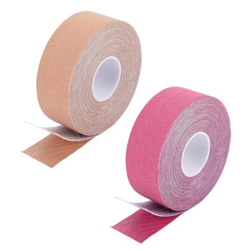 PHYNDR 2 rollos de cinta para lifting facial, parches antiarrugas, para arrugas de la frente, parches faciales para tonificar la piel (2,5 cm x 5 m)