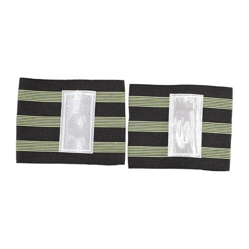 QUXVUIS Correas elásticas de visibilidad para piernas, tobillos de bicicleta, cómodas bandas reflectantes para pantalones, muñequeras, equipo para exteriores, senderismo,