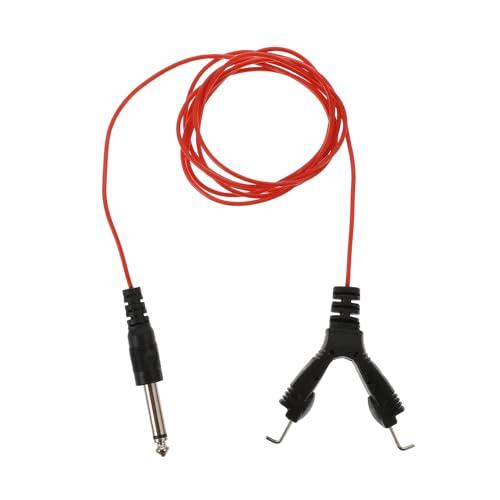 SILENRADAWN Cable para Máquina de Tatuajes Clip Alargado de 1,8 M, Línea Eléctrica de Silicona Aislante, Resistencia y Flexibilidad para Suministros Profesionales de Tatuaje