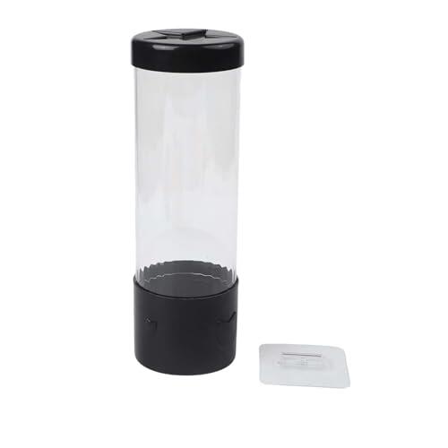 EasyByMall Portavasos desechable de montaje en pared, dispensador automático de una sola taza para 40-45 vasos de papel o plástico, organizador de ahorro de espacio para cocina, baño, dormitorio