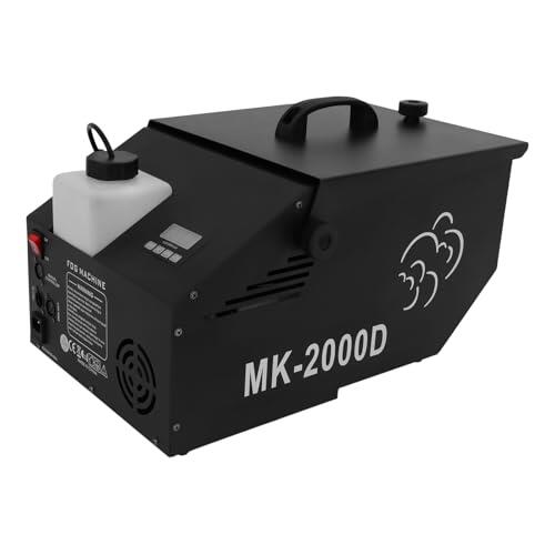 Máquina de niebla de suelo 1200 W DMX512, máquina de niebla baja con mando a distancia, dispositivo de niebla para fiestas, bodas, clubes, 5000 CFM, color negro