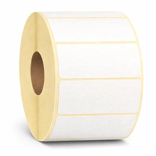 Etiquetas térmicas 25 x 50 mm – 1500 unidades rollo etiquetas adhesivas – Impresión Barcode, códigos de producto – Etiquetas para impresora térmica, almacén, minorista, logística