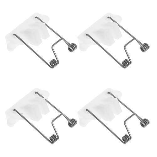 Outanaya Accesorios para Recortadora Eléctrica 4 Piezas Resorte de Tensión Blanco y Bloque Guía Plástico para Reparación de Cortapelos Profesionales, Repuestos de Mantenimiento para