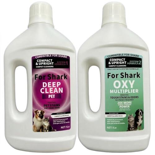 Quitamanchas Y Olores De 1 Litro, Limpiador De Alfombras. Compatible Con Shark Todos Los Limpiadores De Alfombras Profundos, Verticales Y Compactos