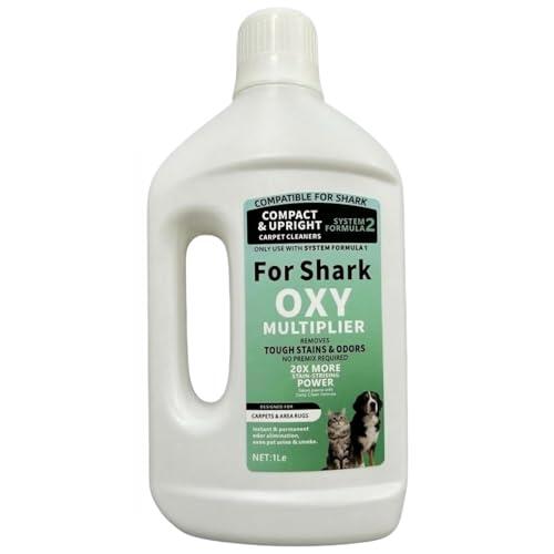 Quitamanchas Y Olores De 1 Litro, Limpiador De Alfombras. Compatible Con Shark Todos Los Limpiadores De Alfombras Profundos, Verticales Y Compactos