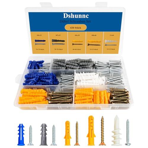Dshunnc Juego de 420 tornillos para tacos M6/M7/M8/Tacos blancos de nailon