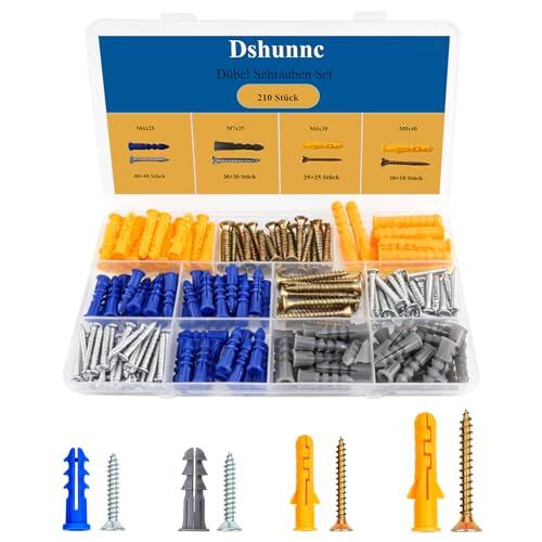 Dshunnc Juego de 210 tornillos para tacos M6/M7/M8