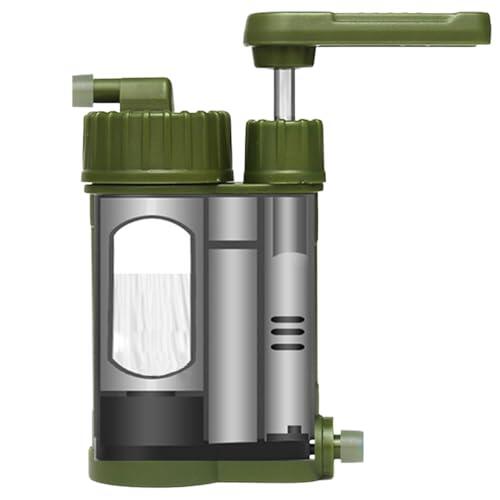 Filtro de agua potable, tratamiento de agua potable, 2000 L, bomba de filtro de agua de supervivencia, 7,5 x 4,1 x 11,3 cm, 0,01 μm, precisión de filtrado, fuentes de agua, agua de río, agua de río
