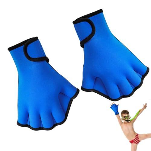 Guantes Palmeados - Guante De Entrenamiento De Natación Aqua Fit