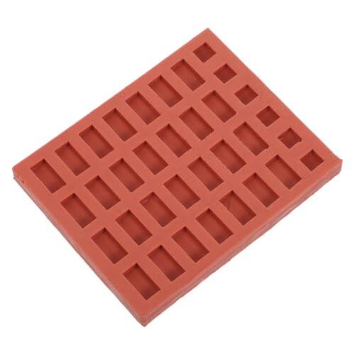 LIGHTAOTAO Molde para Mini Ladrillos de Silicona, Resistente al Calor y Flexible, 28 Ladrillos Largos y 6 Cuadrados, Diseñado para Modelismo y Decoración de Mesas de Arena