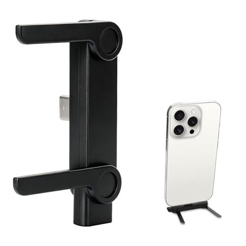 Swiftctrl Adaptador USB c 240W con Soporte Lateral Integrado, Cargador 2-en-1 para Móvil, Soporte Invisible para Smartphones, Tablets y Portátiles – Negro