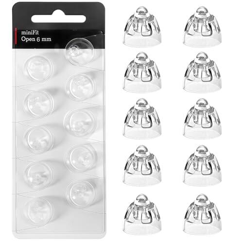 10uds Cúpulas para Audífonos, 6mm Silicona Repuesto de Almohadillas para Audífonos Compatible con Oticon