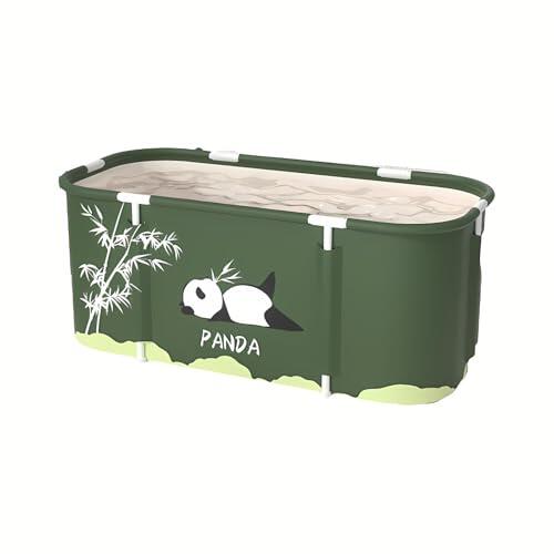 Bañera plegable Wrwache, 115 CMFaltbare Bañera para ducha, 6 capas de construcción de sujeción,Bañera de pie para parejas para ducha, baño caliente, baño de hielo