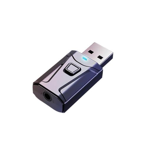 Adaptador Bluetooth 5.0 Transmisor Receptor 2en 1 Jack Audio Inalámbrico 3.5mm