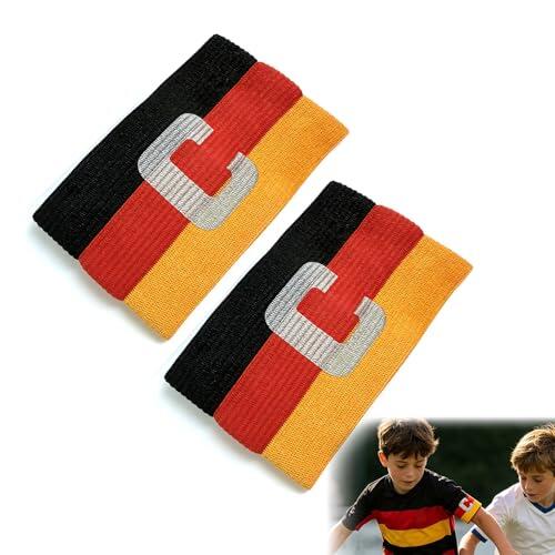 JOVYTH 2 Brazaletes Capitán Fútbol – Brazalete Capitán Elástico para Niño & Adulto, Brazalete Capitán Personalizado, Accesorio Fútbol para Entrenamiento, Partido, Cumpleaños, Banda Capitán