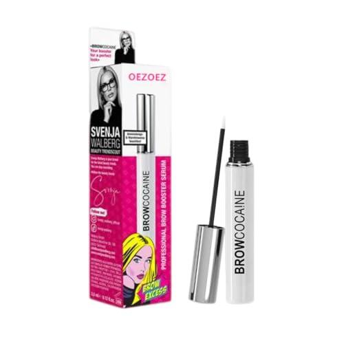 Browcocaine - Suero profesional para pestañas y cejas, refuerzo para cejas completas y densas y la forma perfecta de las cejas (3,5 ml, 2 unidades)