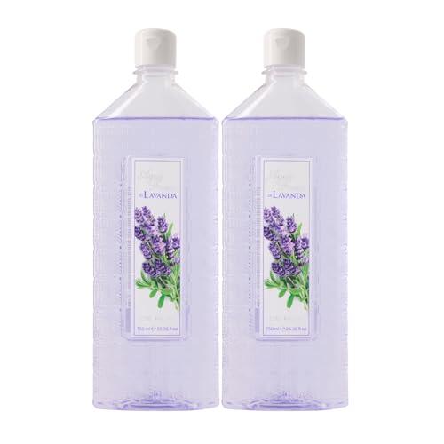 AGUA FRESCA DE RUY - Lavanda Pack de 2 x 750 ml, Perfume Unisex, Colonia Hombre y Mujer, Eau de Toilette Masculina y Femenina, Aroma Ambarado Aromático, Fragancia Suave y de Larga Duración