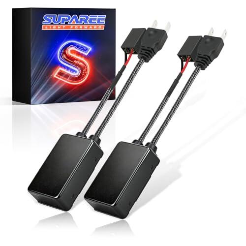 SUPAREE Resistencia H7 LED Decodificador De Faro LED H7 Decodificador Canbus Cancelador Sin Errores Anti Parpadeo 12V para Coche IP67 Plug and Play 2 Piezas