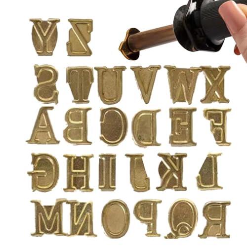 Kit De Marca Hot Stamp: Herramienta Para Quemar Leña De 25 W, Bolígrafo De Letras De Cobre, Juego De Estampado De Símbolos Numéricos | Cabezal De Tallado Versátil Para Grabado, Arte, Manualidades, Pro