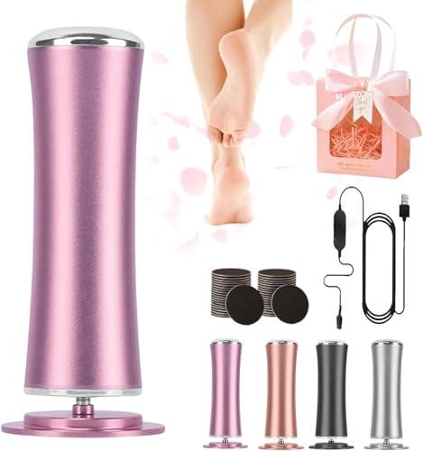 Mielle Rape Eléctrica Lijadora Pies, Mielle Glow Pie, con 60 Discos de Papel, para Mujeres y Hombres, Pedicura