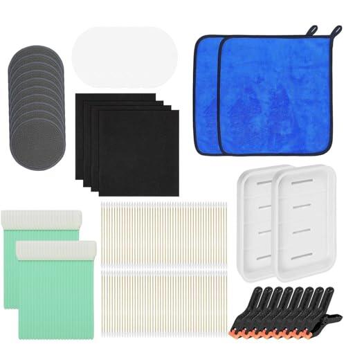 Kit de mantenimiento para tarjetas, colector de polvo, aplanador y restaurador | Con pinzas de sujeción y espuma EVA de formación | Para mujer joven amigo principiante coleccionista