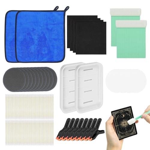 Kit de mantenimiento para tarjetas, kit de mantenimiento con fijaciones y espuma EVA para enderezar, para hombres, mujeres, adolescentes, principiantes, para mujer, joven amigo principiante