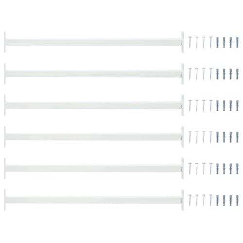 vidaXL Barra de Seguridad Ajustable para Ventanas 6 uds. 710-1200 mm