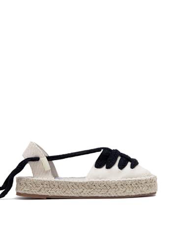 Conguitos - Alpargatas con Detalles en y para Niños o Adultos Unisex (Negro/Talla 35)