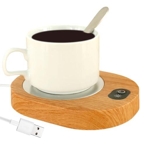 Calentador de café, calentador de bebidas, placa calefactora de tazas, temperatura controlada, calentador de posavasos de escritorio, calentador de tazas de calor constante, dispositivo de calefacción