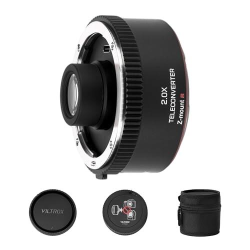 VILTROX Teleconvertidor TC-2.0X para aumento de 2.0X, convertidor extensor de teleconvertidor de enfoque automático compatible con Nikon Z-Mount NIKKOR Z 70-200mm f/2.8VR S, 400mm f/4.5 VR S, 100