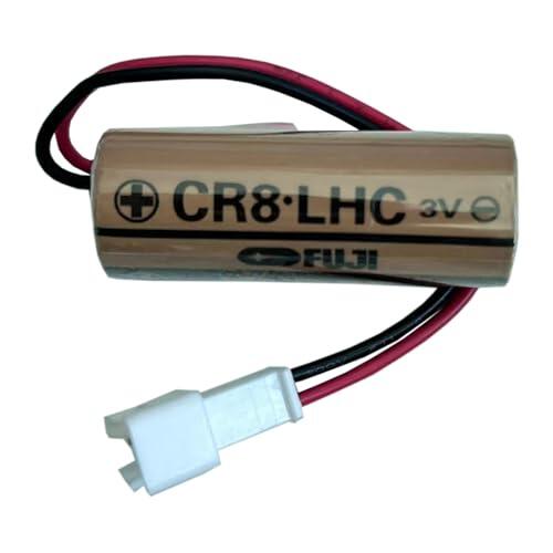 HIGHAKKU Batería de repuesto FANUC A98L-0031-0012 A02B-0200-K102 A02B-0265-K101 PLC 3V batería de litio Fuji FDK con enchufe blanco