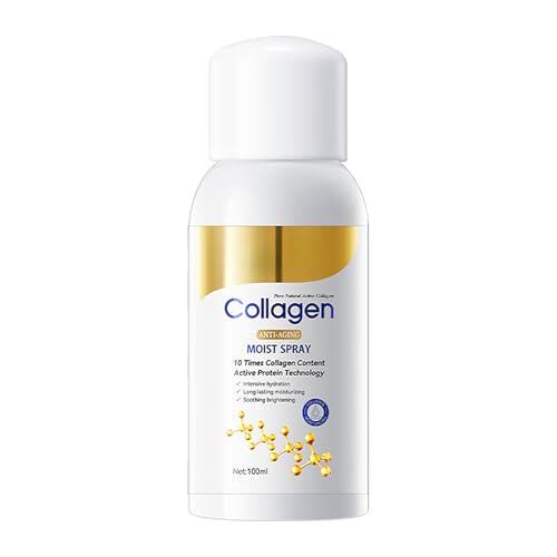 Spray reafirmante de colágeno, relleno y reafirmante para el cuerpo y la cara, suero de colágeno, spray antiarrugas y antiedad para absorción rápida e hidratación instantánea para cuerpo, brazos