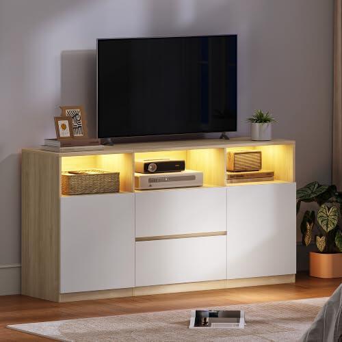 Cómo Elegir el Mueble de TV Ideal: Análisis del Hzuaneri con Iluminación LED