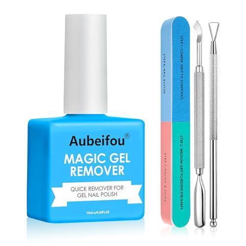 Quitaesmalte Semipermanente para Uñas, Removedor de Esmalte en Gel, Elimina en 3-5 Minutos de Forma Rápida y Suave, Verde