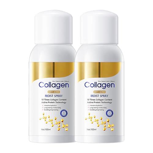 Spray reafirmante de colágeno, relleno y reafirmante para el cuerpo y la cara, suero de colágeno, spray antiarrugas y antiedad para absorción rápida e hidratación instantánea para cuerpo, brazos