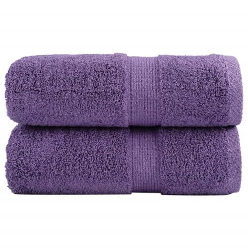 Nqyjm Toallas de Mano Premium SOLUND, 2 Unidades, Color Morado, 30 x 30 cm, 600 g/m² Juego de Toallas,Suaves y absorbentes para Cara y Manos