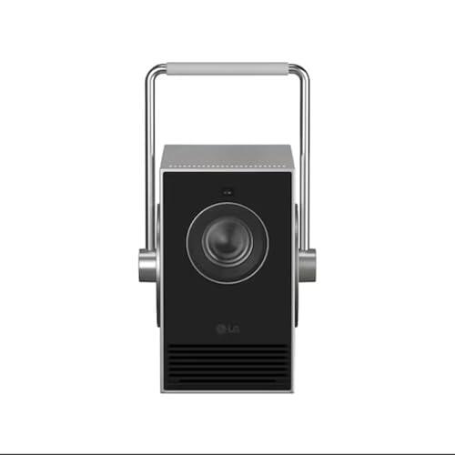 LG PU600U - Proyector CineBeam 4K UHD, Láser 3 Ch (RGB), Smart TV WebOS 24, Brillo 600 Lúmenes, HDR10 y HLG, Pantalla hasta 120", AirPlay 2 y Screen Share, Bluetooth, Plata/Negro