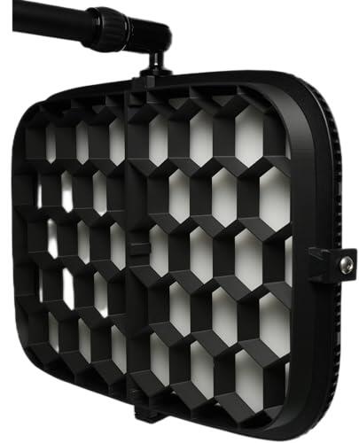 Rejilla de panal compatible con Elgato Key Light, reduce la luz dispersa para una luz controlada (45 mm, luz suave y poca dispersión (recomendado))